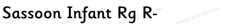 Sassoon Infant Rg R字体转换